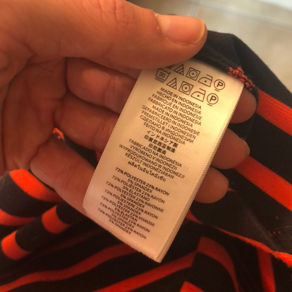 Orange and navy striped Michael Kors dress - Picture 7 of 7